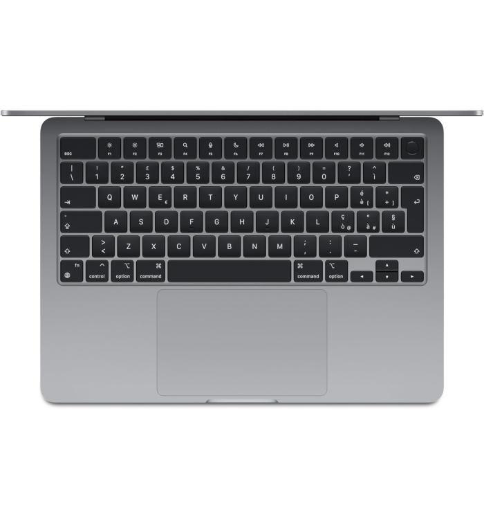 APPLE MACBOOK AIR 13" CHIP M3 (2024) CPU 8-CORE GPU 8-CORE 8GB DI RAM + 256GB SSD GARANZIA 24 APPLE SPACE GRAY - TASTIERA ITALIANA