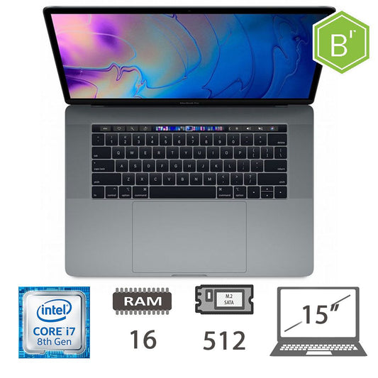 Mbp 15.4 T.Bar(2018)I7-8850h/16/512/Sg/2y - B 