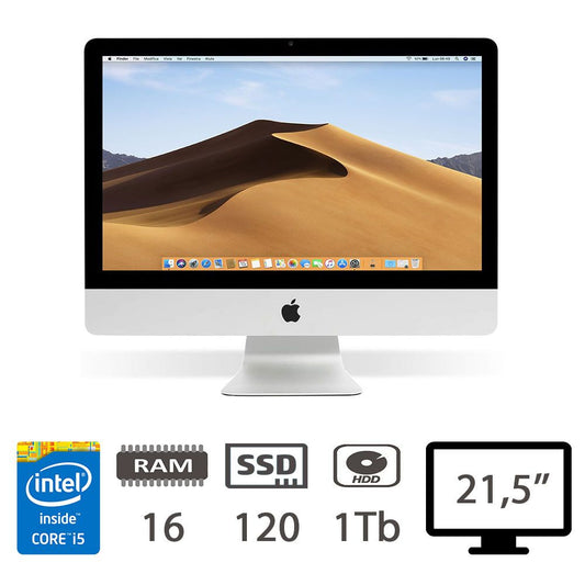 Imac 21.5 (L13)I5-4570r/16/Ssd128+Hdd1tb/2y 