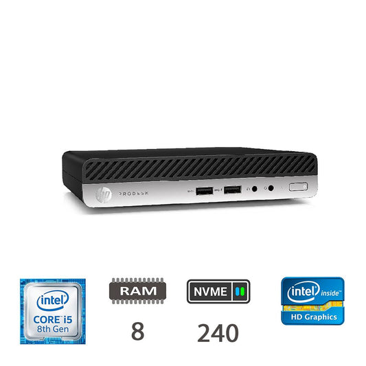 Hp Regloo 400 G4 Dm I5-8400t 8gb Nvme240 W10p 2y 