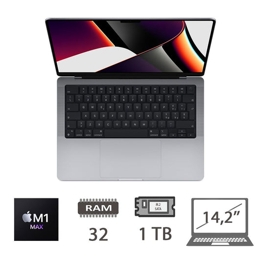 Mbp 14.2 (2021)M1 Max-10c/32/1tb/24c GPU/Sg/2y 