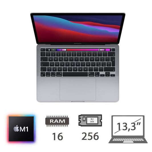 Mbp 13.3 T.Bar(2020)M1-8c/16/256/8c GPU/Sg/2y 