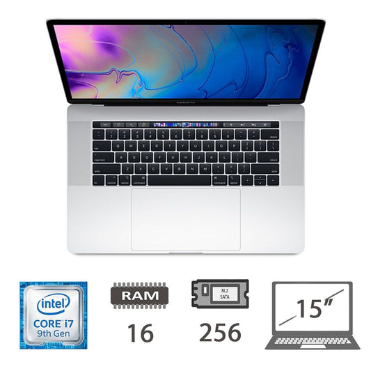 Mbp 15.4 T.Bar(2019)I7-9750h/16/256/Slv/2y 