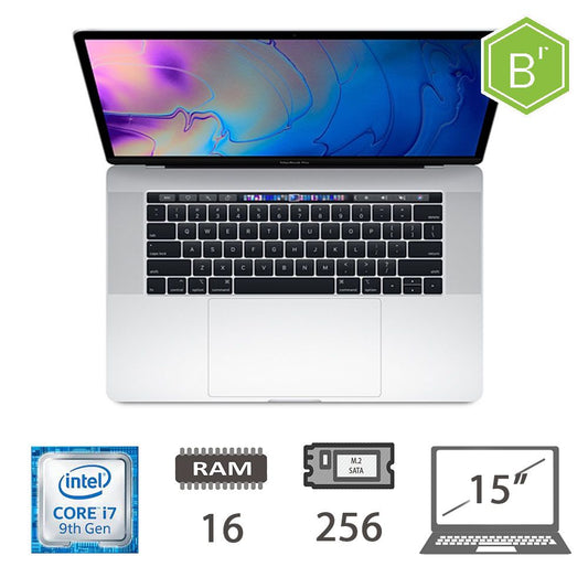 Mbp 15.4 T.Bar(2019)I7-9750h/16/256/Slv/2y - B 