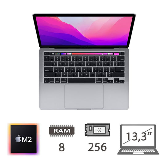 Mbp 13.3 T.Bar(2022)M2-8c/8/256/10c GPU/Sg/2y 